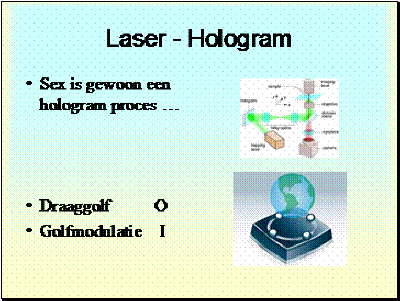 Het basisbeginsel: een hologram